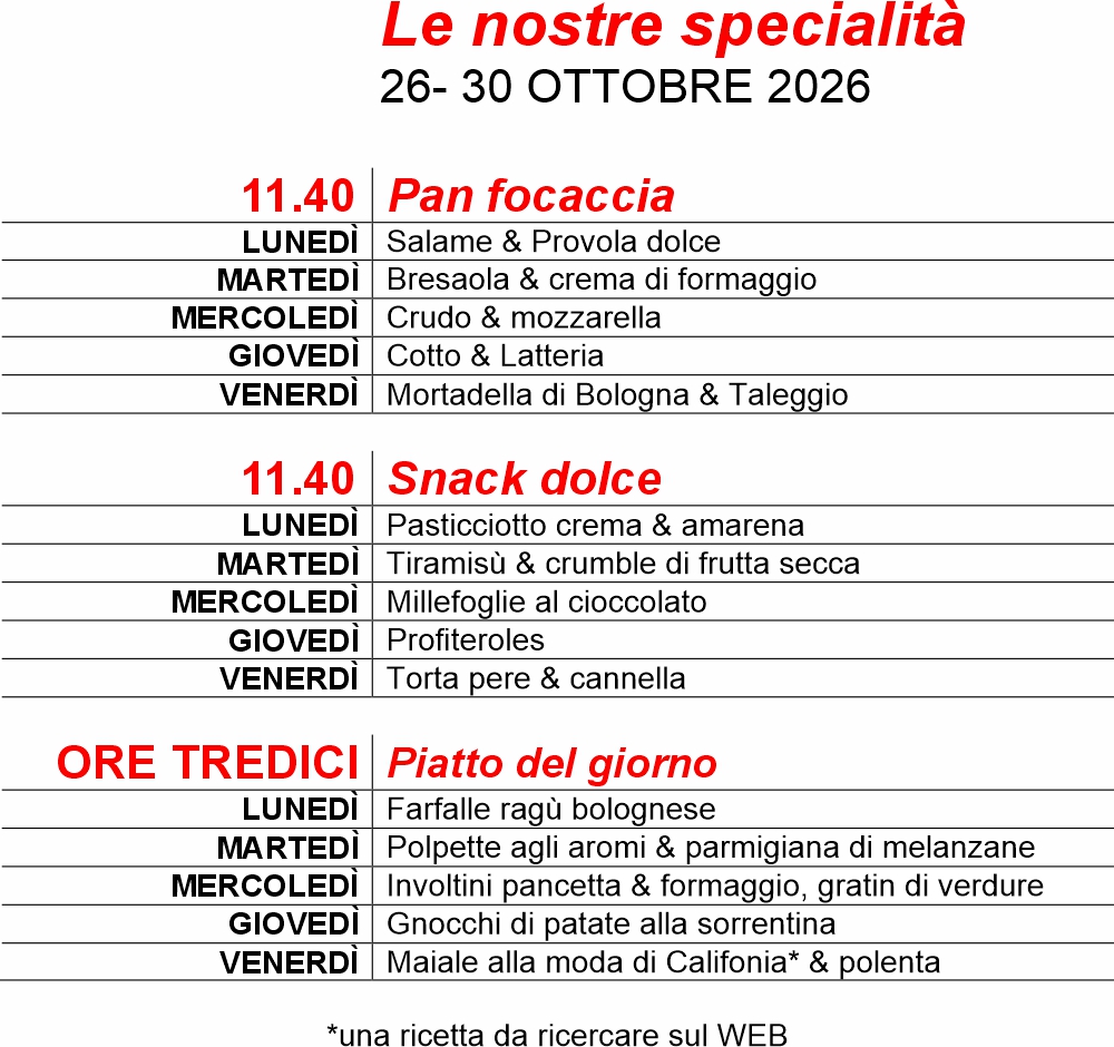 26-30 ottobre 2026